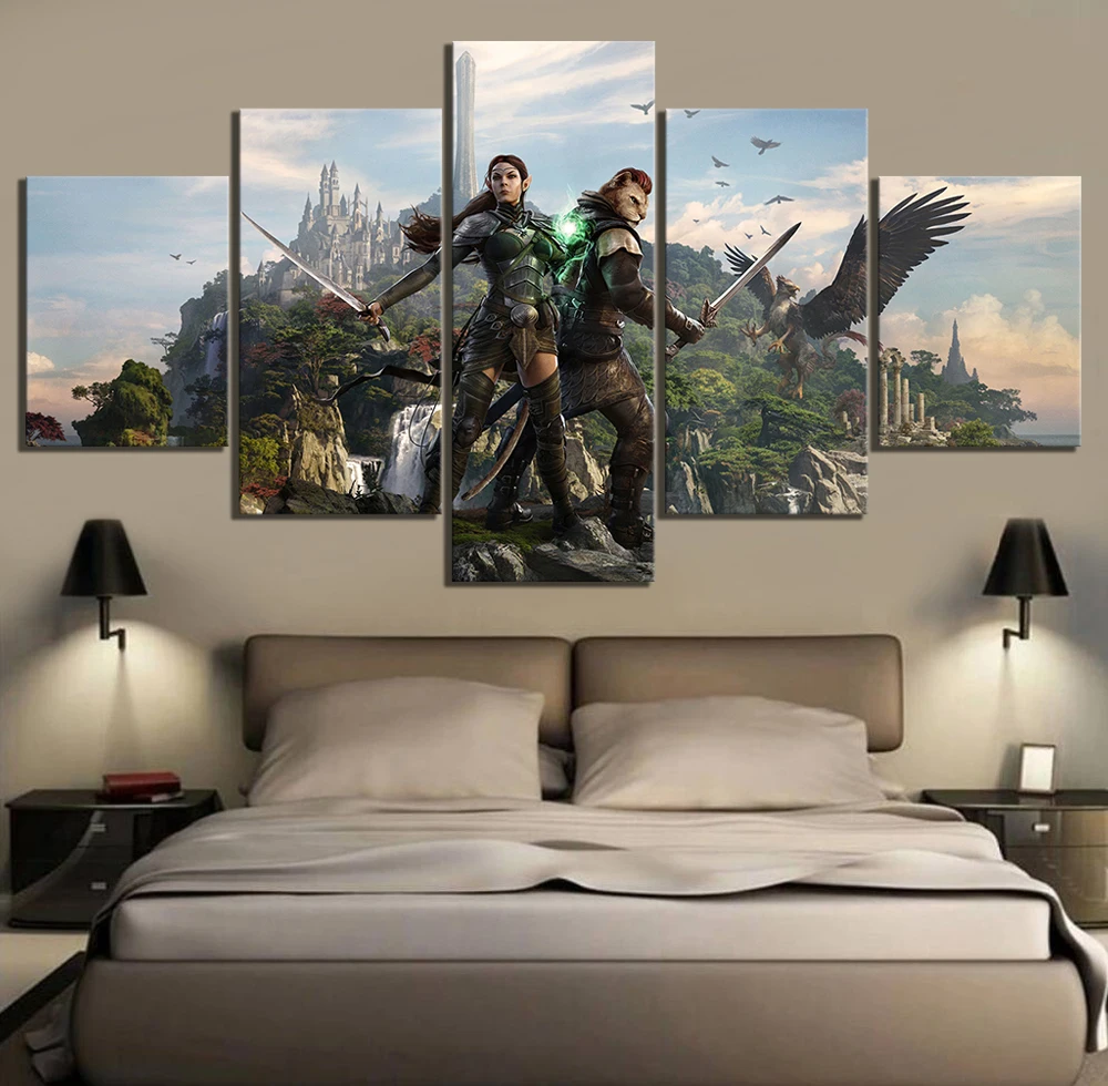 5 Piece RPG Game The Elder Scrolls Poster Game Canvas Printed Wall Pictures Home Decor For Living Room Poster Canvas Wholesale
5 Piece RPG Game The Elder Scrolls Poster Game Canvas Printed Wall Pictures Home Decor For Living Room Poster Canvas Wholesale