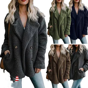 HIRIGIN Women's Warm Winter Thicken Fleece Fur Coat Fashion Parka Overcoat Jacket Lady Snow Street Outwear Hot Button Outwear
HIRIGIN Women's Warm Winter Thicken Fleece Fur Coat Fashion Parka Overcoat Jacket Lady Snow Street Outwear Hot Button Outwear