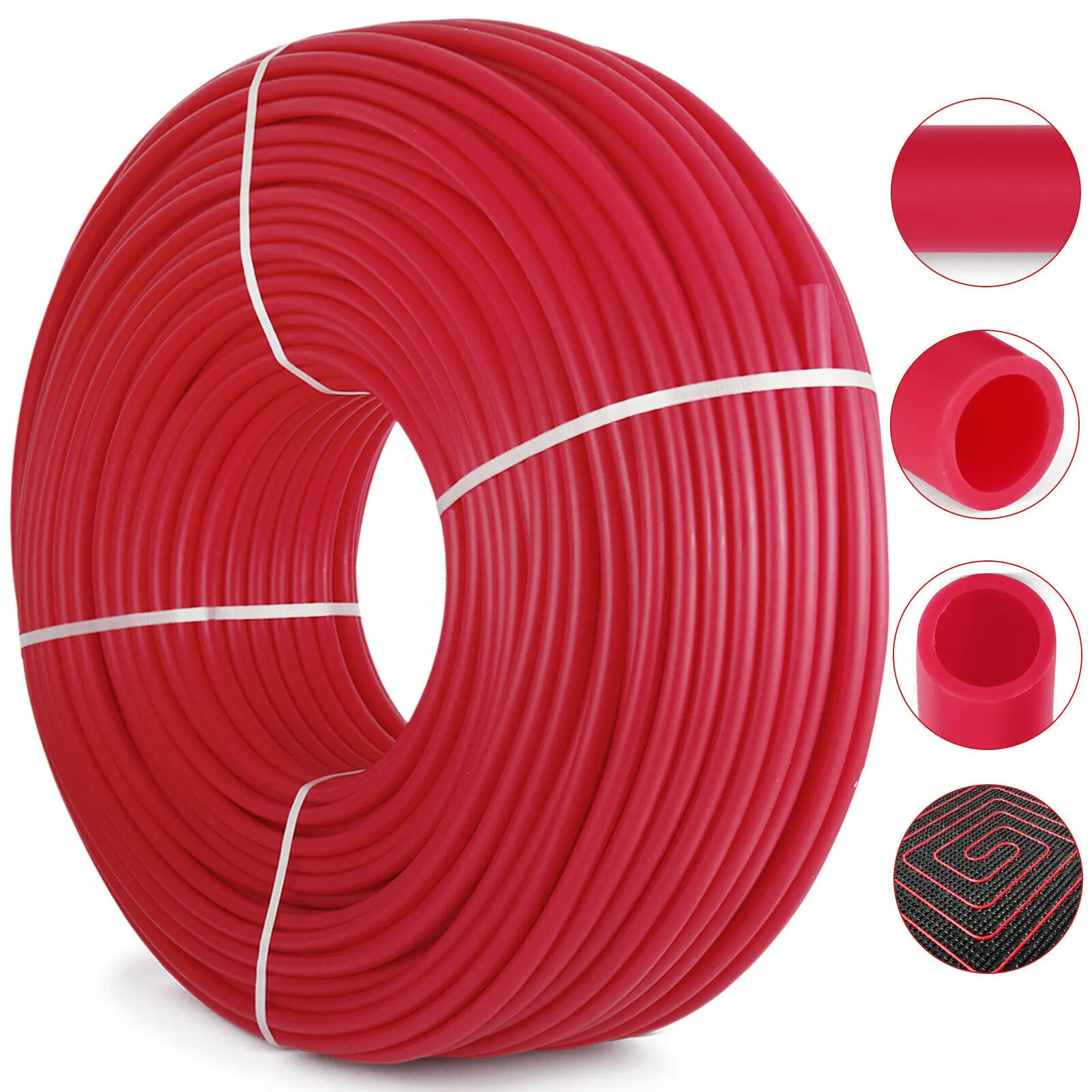 Oxygen O2 Barrier PEX Tubing - 1/2 Inch x 1000 Feet PEX Tube Coil - EVOH PEX-B Pipe
Oxygen O2 Barrier PEX Tubing - 1/2 Inch x 1000 Feet PEX Tube Coil - EVOH PEX-B Pipe