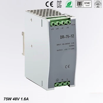 75w 48v 1.6a din rail model ce approved 75w DR-75-48 power supply rail din 48v with wide range input high quality
75w 48v 1.6a din rail model ce approved 75w DR-75-48 power supply rail din 48v with wide range input high quality