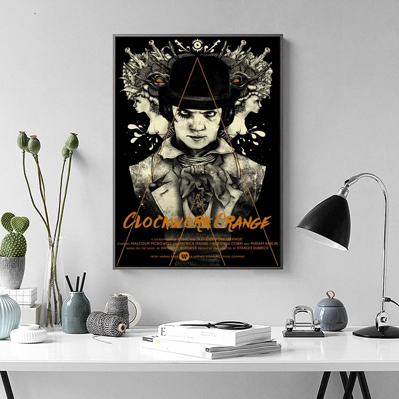 A Clockwork Orange Movie TV Poster Wall Art Wall Decor Silk Prints Art Poster Paintings for Living Room
A Clockwork Orange Movie TV Poster Wall Art Wall Decor Silk Prints Art Poster Paintings for Living Room
