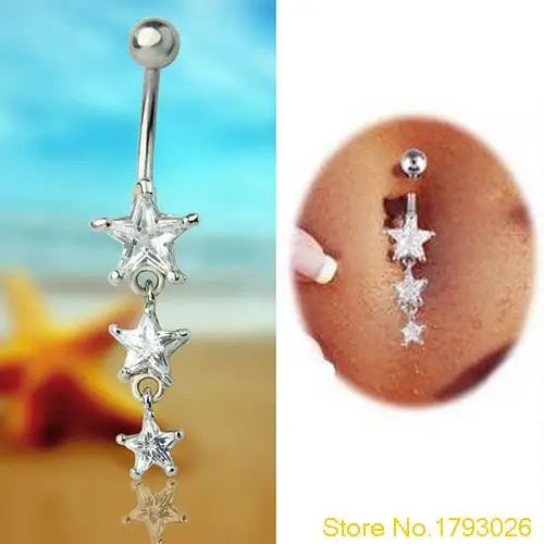 Beautiful Rhinestone Surgical Belly Eye-catching Navel Ring Dangle Body Piercing Jewelry 4TLM
Beautiful Rhinestone Surgical Belly Eye-catching Navel Ring Dangle Body Piercing Jewelry 4TLM
