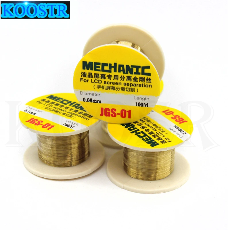 100M Mobile phone screen separation gold wire cutting separator split screen lines King kong silk separation line
100M Mobile phone screen separation gold wire cutting separator split screen lines King kong silk separation line