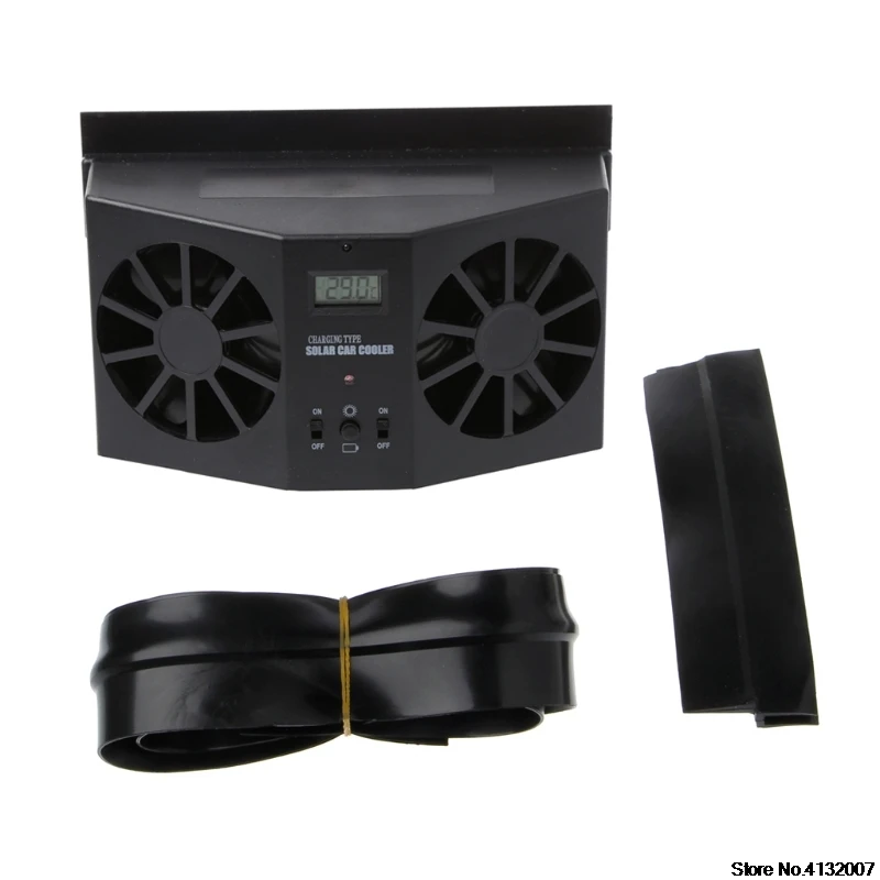 Solar Power Car Window Windshield Auto Air Vent Cooling Exhaust Dual Fan System Cooler BK 828 Promotion
Solar Power Car Window Windshield Auto Air Vent Cooling Exhaust Dual Fan System Cooler BK 828 Promotion