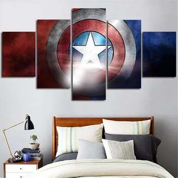 5 Pcs/Set Wall Painting Captain America Modern Modular Canvas Art Picture Print Poster For Living Room Home Decor
5 Pcs/Set Wall Painting Captain America Modern Modular Canvas Art Picture Print Poster For Living Room Home Decor