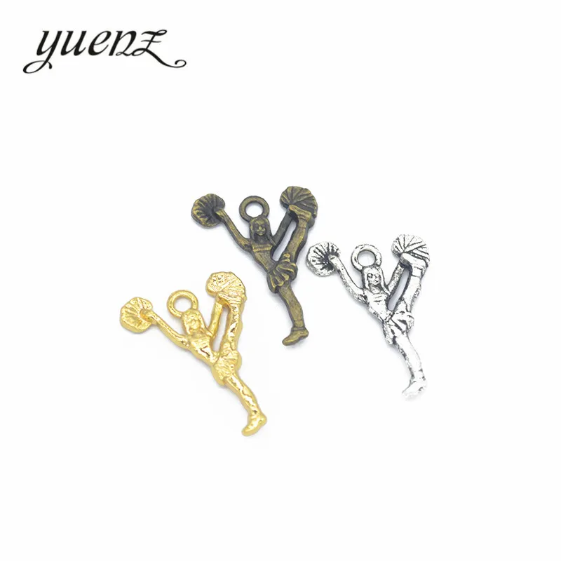 YuenZ 20pcs Alloy Antique Silver Bronze Gold Color Cheerleader Charm For Jewelry Making Necklace Handmade Crafts 24*17mm I161
YuenZ 20pcs Alloy Antique Silver Bronze Gold Color Cheerleader Charm For Jewelry Making Necklace Handmade Crafts 24*17mm I161