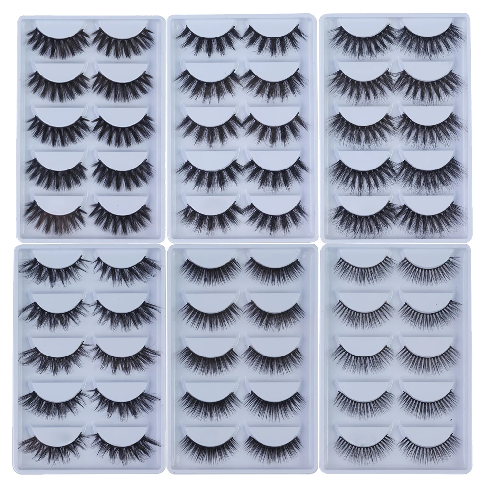 MB 2019 New 5 Pairs 3D 100% Mink Eyelashes Cruelty Free Eye lashes 5D Handmade Reusable Natural Popular False Lashes lot Makeup
MB 2019 New 5 Pairs 3D 100% Mink Eyelashes Cruelty Free Eye lashes 5D Handmade Reusable Natural Popular False Lashes lot Makeup