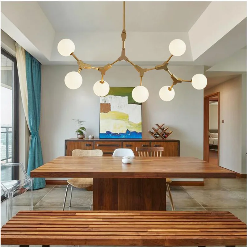 Postmodern Magic Bean LED Chandeliers Lamp Glass Simple Molecular Chandelier Living Room Bedroom Bar Restaurant Hang Lighting
Postmodern Magic Bean LED Chandeliers Lamp Glass Simple Molecular Chandelier Living Room Bedroom Bar Restaurant Hang Lighting