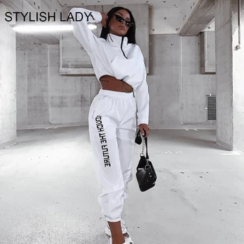 STYLISH LADY Letter Print Two Piece Set Women 2019 AutumnFront Zipper Long Sleeve Outfits Sporty Active Wear Top And Pants Set
STYLISH LADY Letter Print Two Piece Set Women 2019 AutumnFront Zipper Long Sleeve Outfits Sporty Active Wear Top And Pants Set