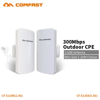 COMFAST Wifi Bridge Mini Outdoor CPE 1-2km 300mbps 5.8G / 2.4G Access Point Extender Receiver For Long Range IP Camera Project
COMFAST Wifi Bridge Mini Outdoor CPE 1-2km 300mbps 5.8G / 2.4G Access Point Extender Receiver For Long Range IP Camera Project