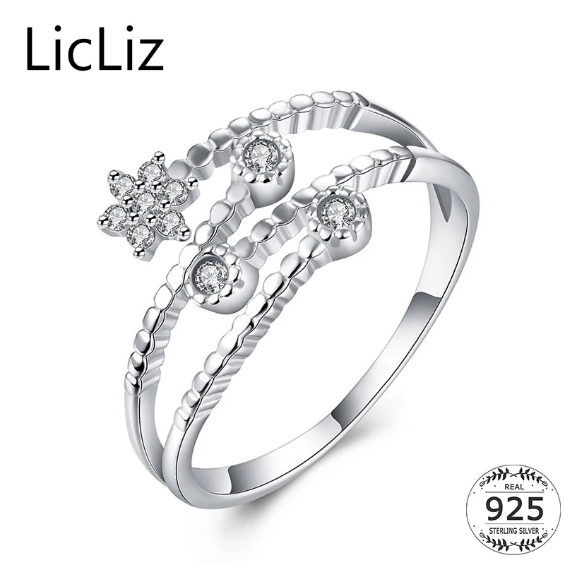 LicLiz 100% 925 Sterling Silver Star Rings For Women Finger Jewelry Multi Layer Ring Stackable Adjustable Ring Band LR0584
LicLiz 100% 925 Sterling Silver Star Rings For Women Finger Jewelry Multi Layer Ring Stackable Adjustable Ring Band LR0584