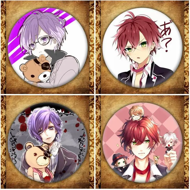 Japanese Anime DIABOLIK LOVERS Display Badge Fashion Cartoon Figure Komori Yui Sakamaki Shu Brooches Pin Jewelry Accessories
Japanese Anime DIABOLIK LOVERS Display Badge Fashion Cartoon Figure Komori Yui Sakamaki Shu Brooches Pin Jewelry Accessories