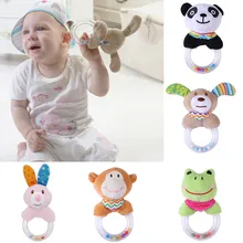 Baby Spielzeug rasseln pädagogisches spielzeug Tiere Handbells Neugeborenen Infant Developmental Hand Grip Cartoon juguetes bebe juguetes para(China)