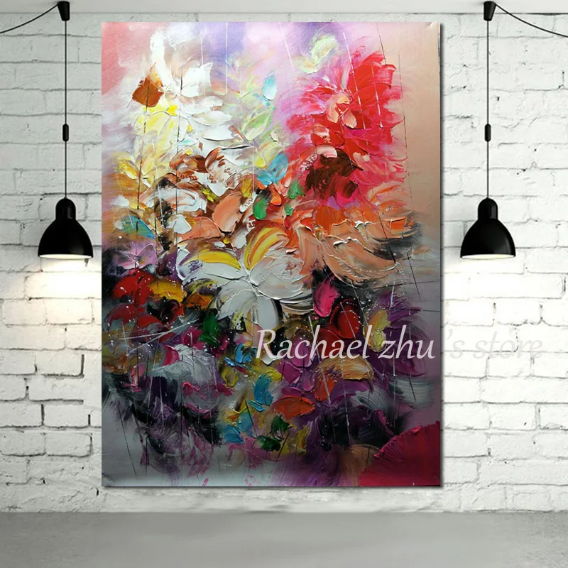 100%Hand Painted Abstract Palette Knife Purple Flower Oil Painting On Canvas Wall art Picture Living Room Bedroom Home Decor
100%Hand Painted Abstract Palette Knife Purple Flower Oil Painting On Canvas Wall art Picture Living Room Bedroom Home Decor