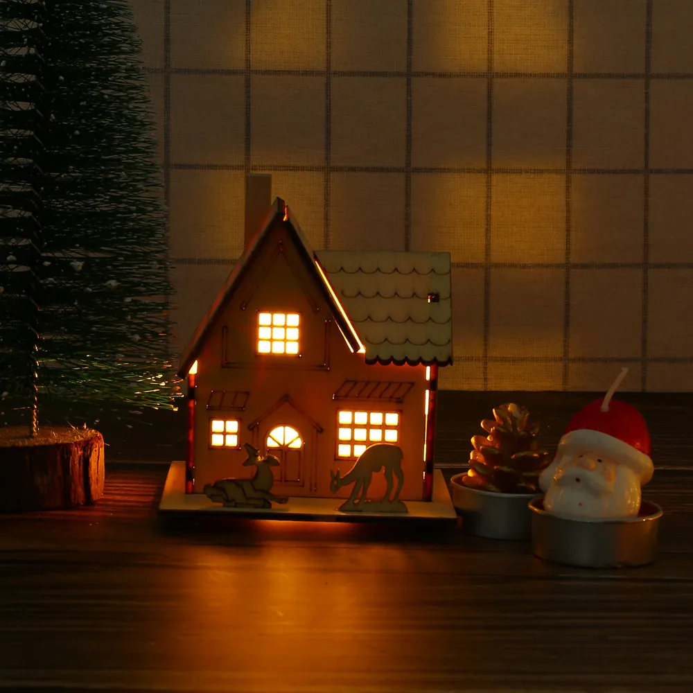 LED Light Wooden Dolls House Villa Christmas Ornaments Xmas Tree Hanging Decor Christmas Decoration
LED Light Wooden Dolls House Villa Christmas Ornaments Xmas Tree Hanging Decor Christmas Decoration