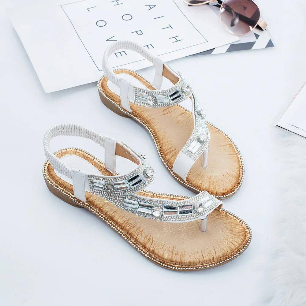 Shoes Woman Sandals 2019 Bohemian Sandals Summer Beach Flat Shoes Soft Bottom Slippers Chaussures Femme Plus Size 36-42
Shoes Woman Sandals 2019 Bohemian Sandals Summer Beach Flat Shoes Soft Bottom Slippers Chaussures Femme Plus Size 36-42