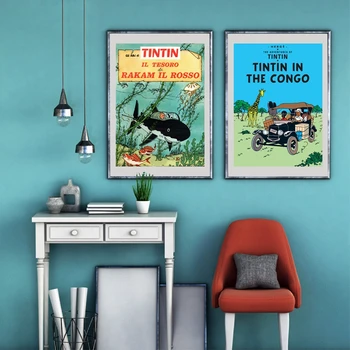 The Adventures of Tintin Canvas Painting Wall Pictures , Tintin Poster Wall Art Canvas Prints Kids Room Cartoon Decoration
The Adventures of Tintin Canvas Painting Wall Pictures , Tintin Poster Wall Art Canvas Prints Kids Room Cartoon Decoration