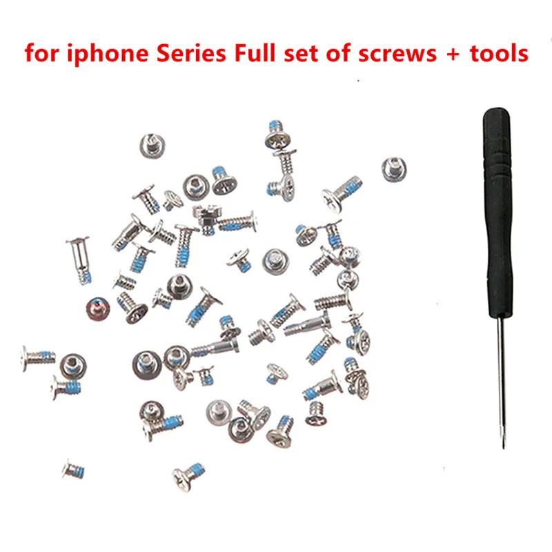 

AIBOULLY Full Screw Set for iPhone 7 7p 8g 8p x XS XR Repair bolt Complete Kit Replacement Repair Parts for iphone