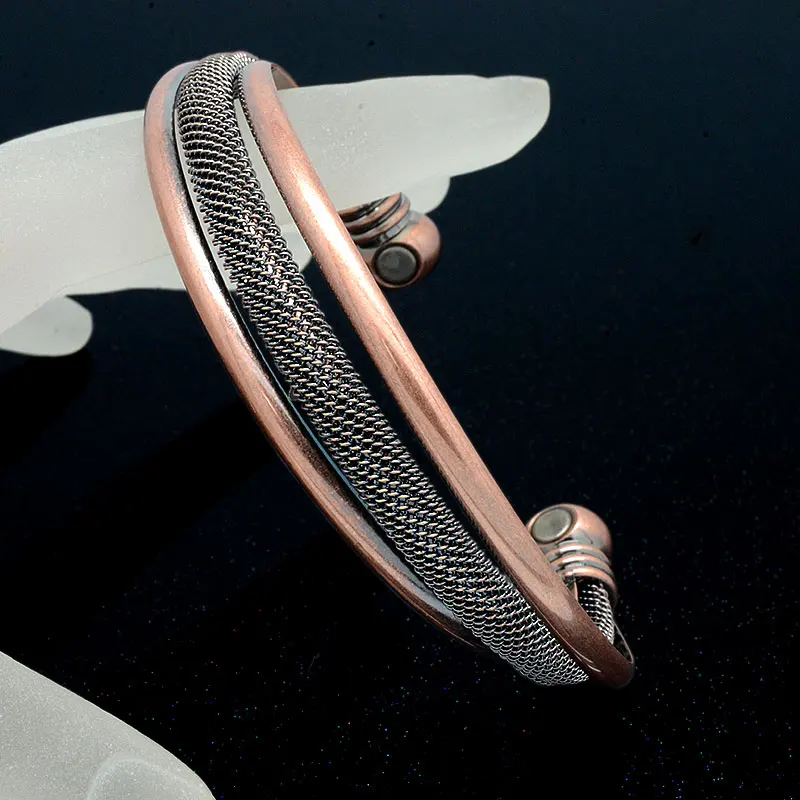 Vivari античный Модный магнитный браслет из 100% чистой меди браслеты для женщин