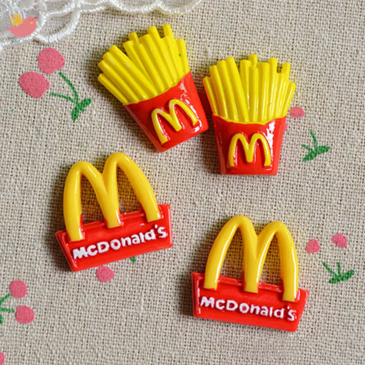 50pcs/lot new Mcdonald's logo/chips Resin Cabochon Flat Back Girls Hair Bow Center Making Boys Crafts DIY mix size
50pcs/lot new Mcdonald's logo/chips Resin Cabochon Flat Back Girls Hair Bow Center Making Boys Crafts DIY mix size