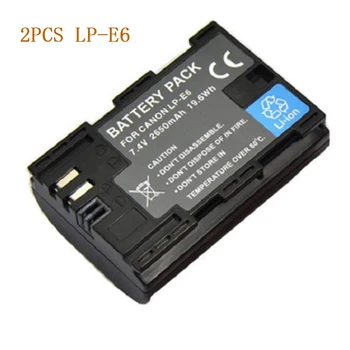 2pcs LP-E6 LP E6 Replacement Battery For Canon EOS 5D Mark II 5D Mark III 3 6D 7D 60D 60Da 70D 80D DSLR EOS 5DS Digital Camera
2pcs LP-E6 LP E6 Replacement Battery For Canon EOS 5D Mark II 5D Mark III 3 6D 7D 60D 60Da 70D 80D DSLR EOS 5DS Digital Camera