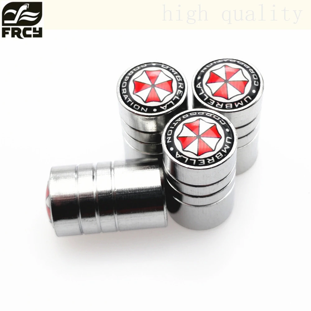 Car-styling Car Wheel Tire Valves Tyre Stem Air Caps Cover case For UMBRELLA CORPORATION all car hoodie poster 4 6 costumes | Автомобили и
