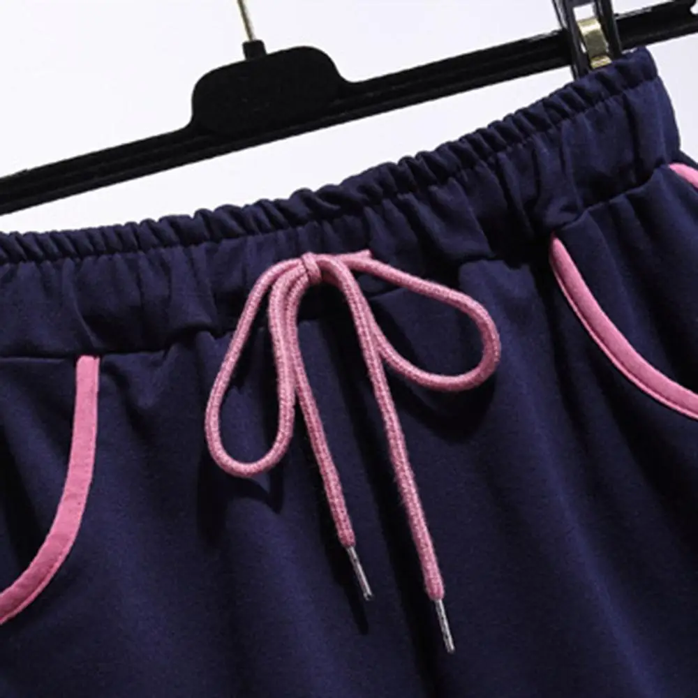 PLUS SIZE Two-Piece Summer Cotton LETTER T-Shirt Women's Suit Shorts Crop Top HIGH QUALITY 3 COLORS CASUAL SPORTS SET
PLUS SIZE Two-Piece Summer Cotton LETTER T-Shirt Women's Suit Shorts Crop Top HIGH QUALITY 3 COLORS CASUAL SPORTS SET