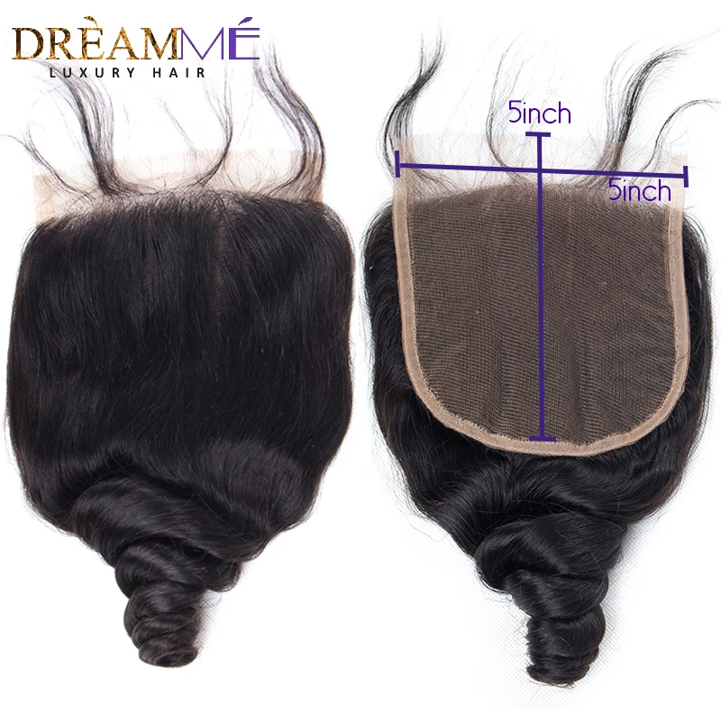 Dream Me 5x5 Loose Wave Lace Closure Free Part Human Hair Natural Color Brazilian Remy Hair Closure Bleached Knots With Baby Hai
Dream Me 5x5 Loose Wave Lace Closure Free Part Human Hair Natural Color Brazilian Remy Hair Closure Bleached Knots With Baby Hai
