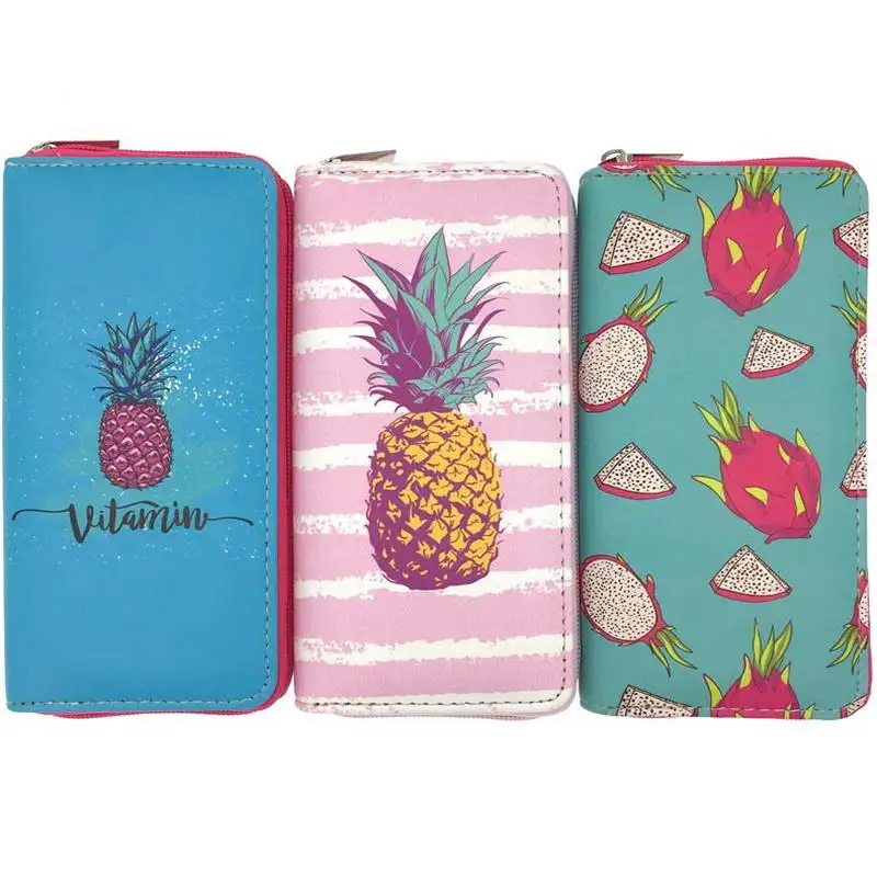 KANDRA New Pineapple Pattern Wallet Women Tropical Business Card Holder Long Zipper Purse Wallet Female Slim Cute Coin Pouch
KANDRA New Pineapple Pattern Wallet Women Tropical Business Card Holder Long Zipper Purse Wallet Female Slim Cute Coin Pouch