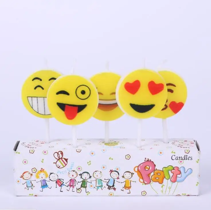 5 set Cartoon Emoji Baby Shower Decoration Candles Cupcake Candle Baby Birthday Candles Party Supplies
5 set Cartoon Emoji Baby Shower Decoration Candles Cupcake Candle Baby Birthday Candles Party Supplies