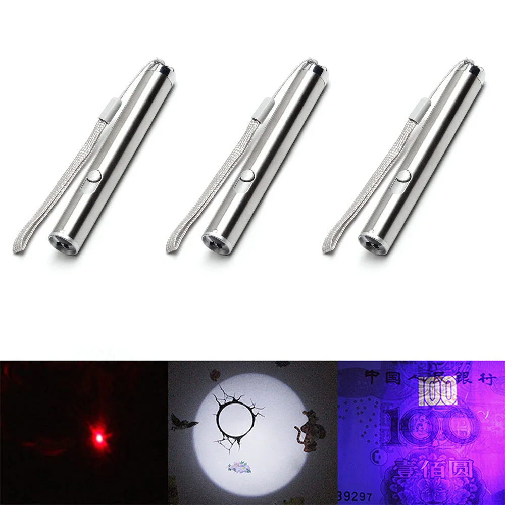 enjoydeal 3PC Multifunction LED Mini Flashlight Pocket Ultra Violet Penlight Torch Flashlight Portable Waterproof lighting Torch
enjoydeal 3PC Multifunction LED Mini Flashlight Pocket Ultra Violet Penlight Torch Flashlight Portable Waterproof lighting Torch