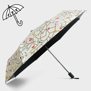 Tree Branch 3 Folding Rain Umbrella Black Coating Sun Parasol Lattice with Round Circel Pattern Woman and Man Umbrella
Tree Branch 3 Folding Rain Umbrella Black Coating Sun Parasol Lattice with Round Circel Pattern Woman and Man Umbrella