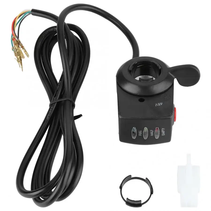 48V Speed Control Twist Thumb Throttle Assembly for E-bike Electric Bike Radar Detectors Car Accessories
48V Speed Control Twist Thumb Throttle Assembly for E-bike Electric Bike Radar Detectors Car Accessories