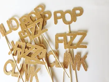glitter Pop Fizz Clink Cupcake Cake Topper, Engagement, Bridal Wedding Shower Food Picks birthday party decorations
glitter Pop Fizz Clink Cupcake Cake Topper, Engagement, Bridal Wedding Shower Food Picks birthday party decorations