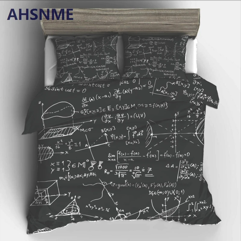 AHSNME Math Formula Bedding Set High-definition Print Quilt Cover for Russia and Australia and European and American Size Market
AHSNME Math Formula Bedding Set High-definition Print Quilt Cover for Russia and Australia and European and American Size Market