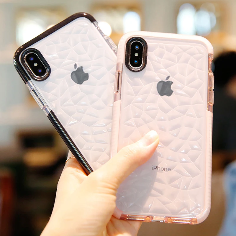 Anti Slip For iphone XS MAX XR XSMax i7 Case shell 3D Diamond Texture soft Silicone TPU for iphone 6 6S 7 8 X 10 Plus Case coqu
Anti Slip For iphone XS MAX XR XSMax i7 Case shell 3D Diamond Texture soft Silicone TPU for iphone 6 6S 7 8 X 10 Plus Case coqu