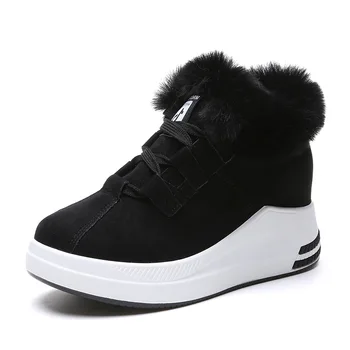 Plus velvet sneakers autumn and winter women's shoes 2018 new wild wedges casual student shoes warm cotton shoes
Plus velvet sneakers autumn and winter women's shoes 2018 new wild wedges casual student shoes warm cotton shoes