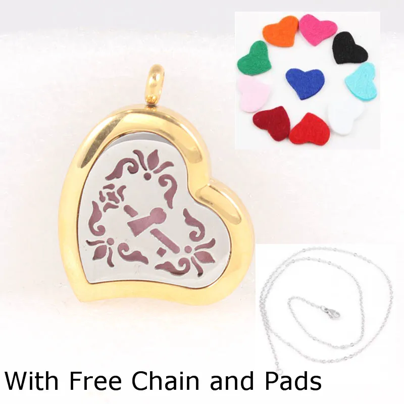 Gold Heart Diffuser Locket Pendant 316 Stainless Steel Aromatherapy Locket Essential Oil Necklace Diffuser Perfume Lockets
Gold Heart Diffuser Locket Pendant 316 Stainless Steel Aromatherapy Locket Essential Oil Necklace Diffuser Perfume Lockets