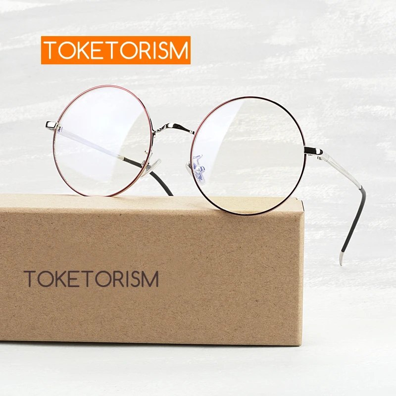 Toketorism red circles metal frame vintage round glasses woman eyeglasses prescription frames 190
Toketorism red circles metal frame vintage round glasses woman eyeglasses prescription frames 190