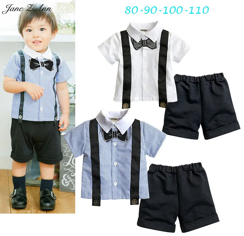 Jane Z Ann Baby boys clothes set summer clothing 2 colors bow tie short sleeve shirt+shorts gentlemen party birthday outfits
Jane Z Ann Baby boys clothes set summer clothing 2 colors bow tie short sleeve shirt+shorts gentlemen party birthday outfits
