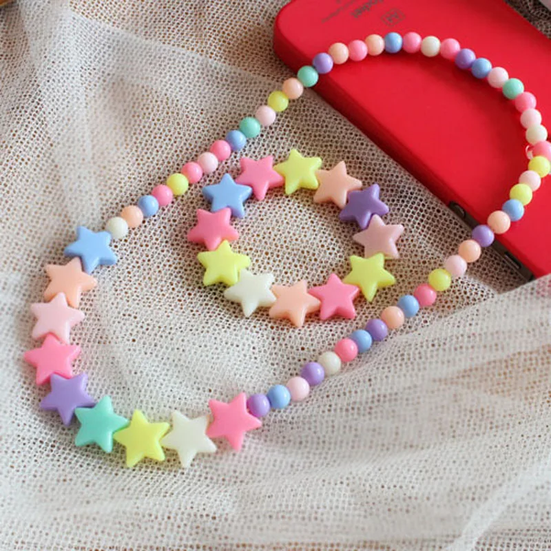 Fashion Girls Cute Candy Color Star Beads Necklace Choker Flowers Love Heart Star Beads Chain Bracelet Jewelry Gift
Fashion Girls Cute Candy Color Star Beads Necklace Choker Flowers Love Heart Star Beads Chain Bracelet Jewelry Gift