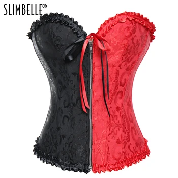Women's Steampunk Gothic Waist Trainer Corset Zippers Lace up Burlesque Corset Waist Cinchers Sexy Lingerie Corsets and Bustiers
Women's Steampunk Gothic Waist Trainer Corset Zippers Lace up Burlesque Corset Waist Cinchers Sexy Lingerie Corsets and Bustiers