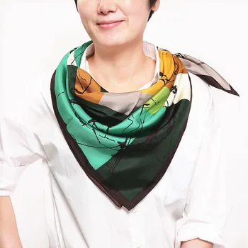 new design silk scarf the fashion women scarf geometric bump color scarf green for spring
new design silk scarf the fashion women scarf geometric bump color scarf green for spring