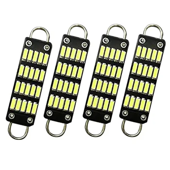 Bulb 44Mm Bright White Festoon Led Bulb,20 Smd Rigid Loop 1.73 Inch Interior Dome Map Led Lights 561 562 567 564,Pack Of 4
Bulb 44Mm Bright White Festoon Led Bulb,20 Smd Rigid Loop 1.73 Inch Interior Dome Map Led Lights 561 562 567 564,Pack Of 4