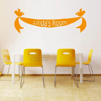 Custom Name Wall Sticker Ribbon Children Name Wall Decal Baby Nursery Room DIY Birds Wall Sticker Kids Room 5101C
Custom Name Wall Sticker Ribbon Children Name Wall Decal Baby Nursery Room DIY Birds Wall Sticker Kids Room 5101C