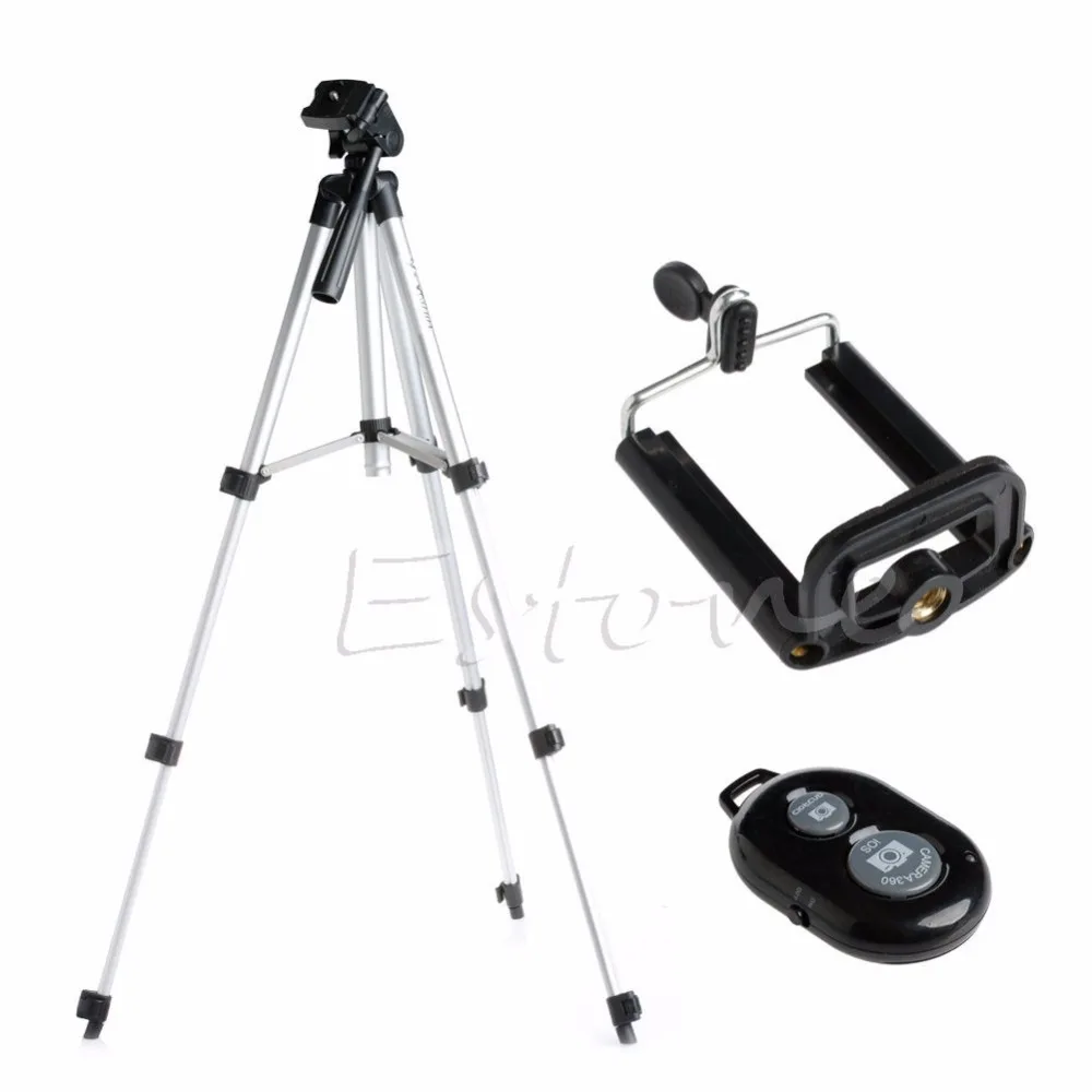 OOTDTY Aluminium Camera Stand Tripod Holder+Remote Bluetooth Control For Iphone 6S 6 5S
OOTDTY Aluminium Camera Stand Tripod Holder+Remote Bluetooth Control For Iphone 6S 6 5S