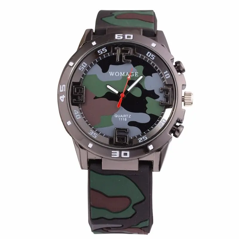 Luxury Brand Men Watches Fashion Camouflage Military Wristwatch Soft Silicone Boy Children Sports Quartz Bracelet Orologio Uomo
Luxury Brand Men Watches Fashion Camouflage Military Wristwatch Soft Silicone Boy Children Sports Quartz Bracelet Orologio Uomo