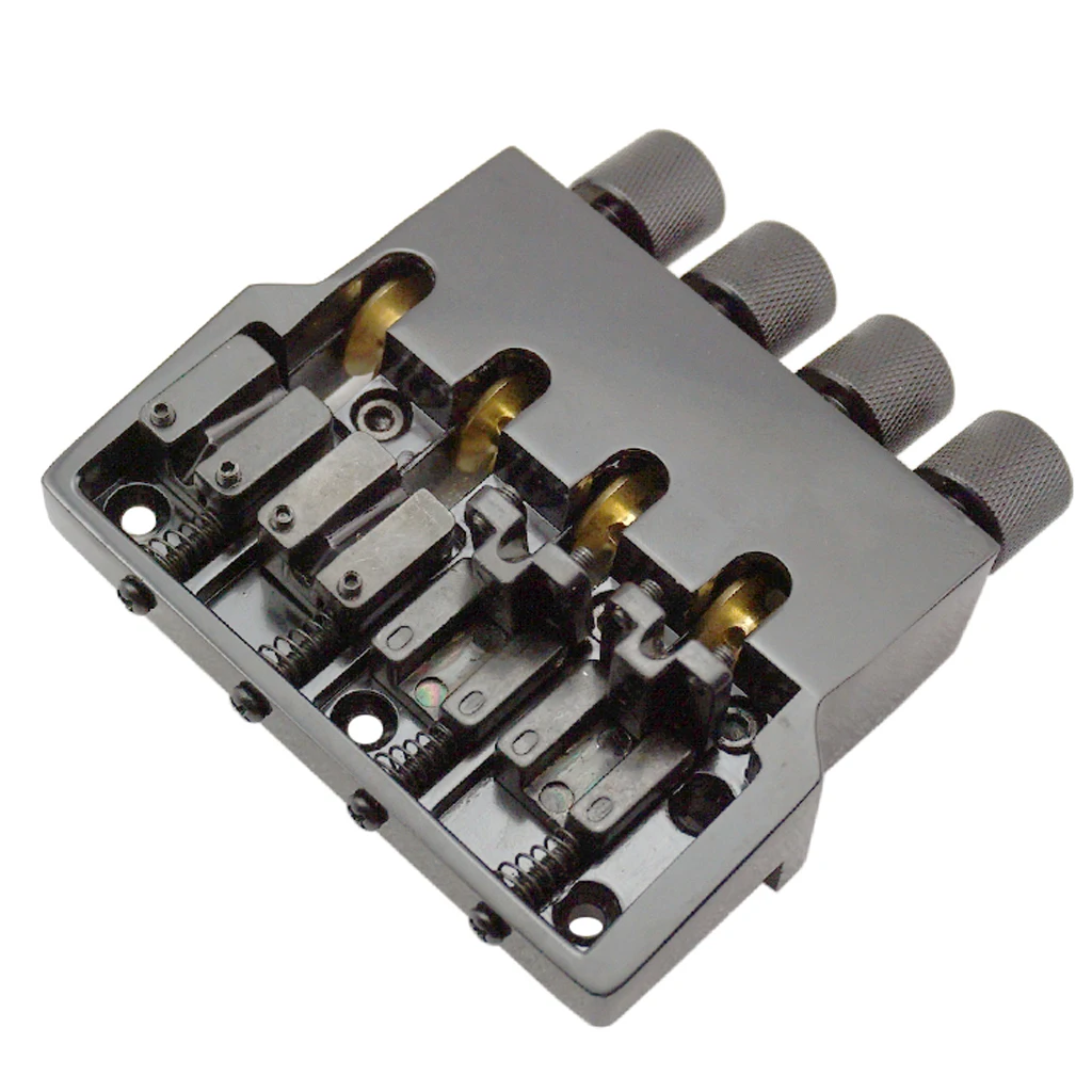Black Bass Replacement Bridge Nut Set for Headless Electric Bass Accessory 97 x 96.5mm
