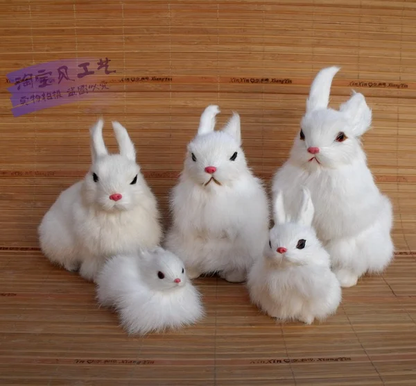5 pieces a family of simulation rabbit toys polyethylene & furs white rabbit dolls gift 2424
5 pieces a family of simulation rabbit toys polyethylene & furs white rabbit dolls gift 2424