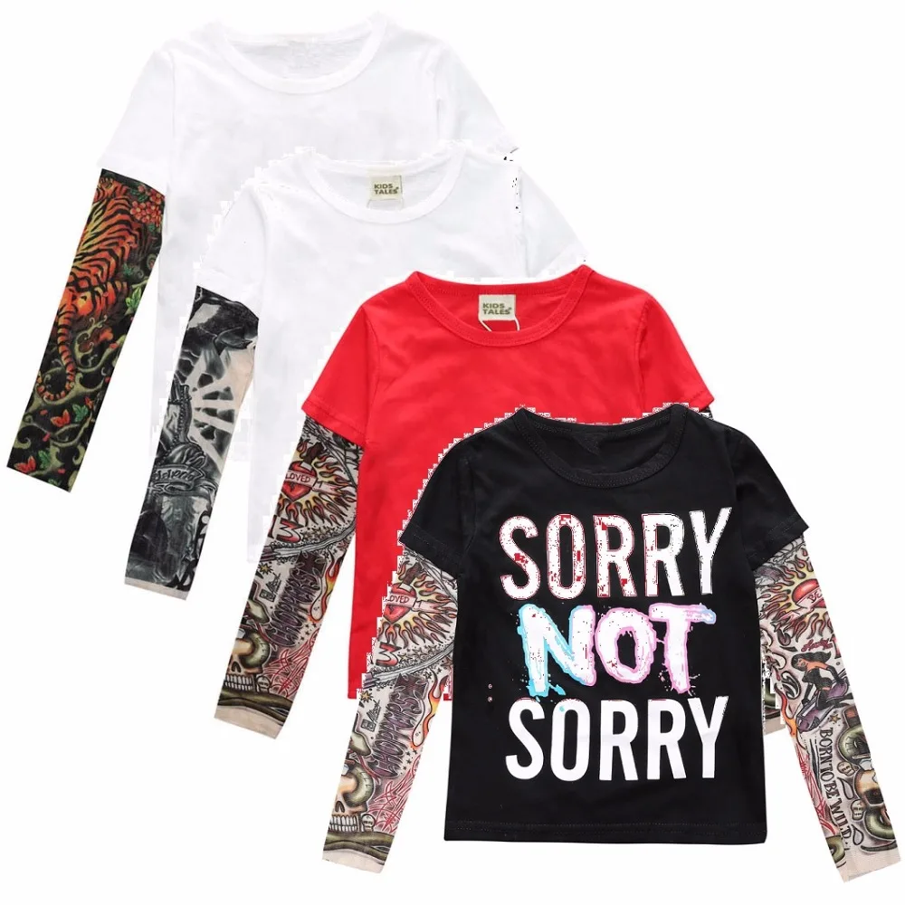Hooyi Tattoo Long Sleeve Boys T-Shirts 100% Cotton Fashion Baby Girls Tee Shirts Hip-Pop Clothes Children Jersey Top Streetwear
Hooyi Tattoo Long Sleeve Boys T-Shirts 100% Cotton Fashion Baby Girls Tee Shirts Hip-Pop Clothes Children Jersey Top Streetwear